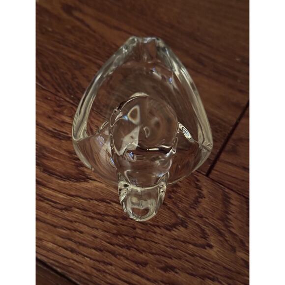 VTG Duck Ashtray Cigar Pipe Rest Candy Dish Heavy Clear Glass Figure Collectible - Picture 15 of 16